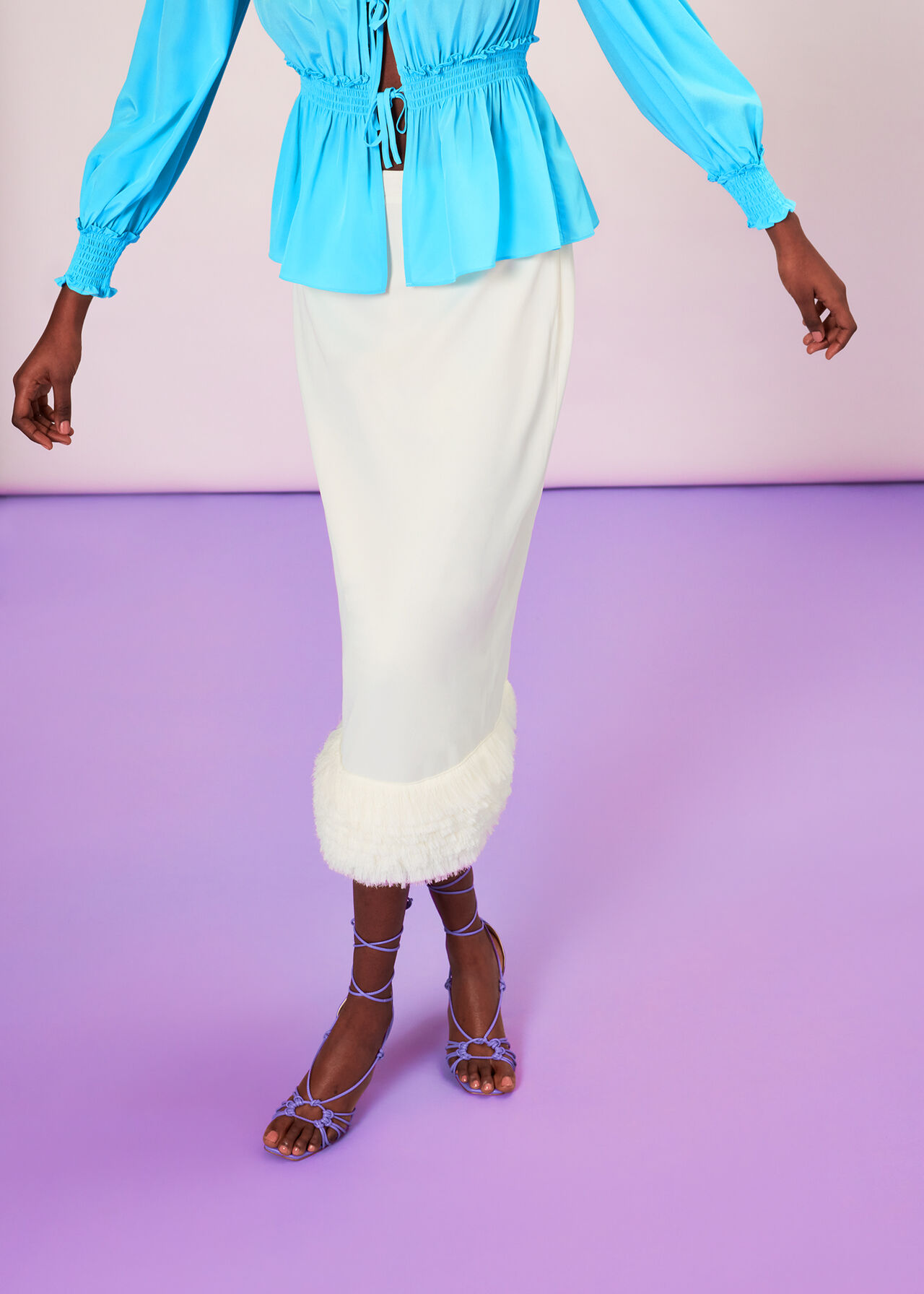 Fringe Detail Skirt
