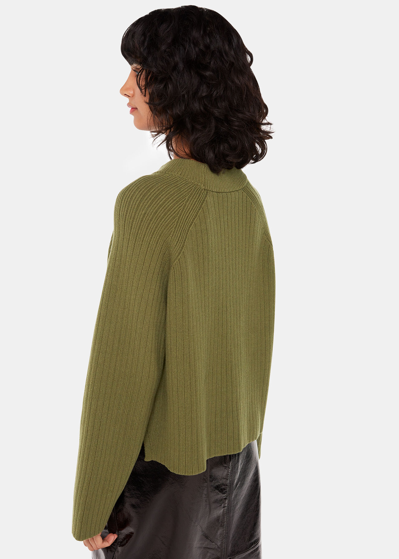 Cotton Rib Crew Neck Knit