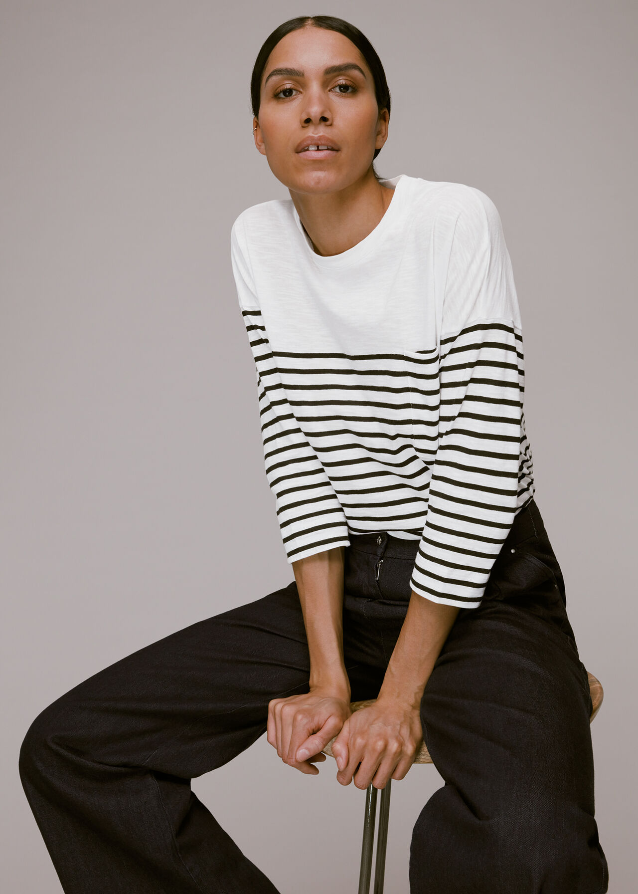 Breton Cotton Pocket Top
