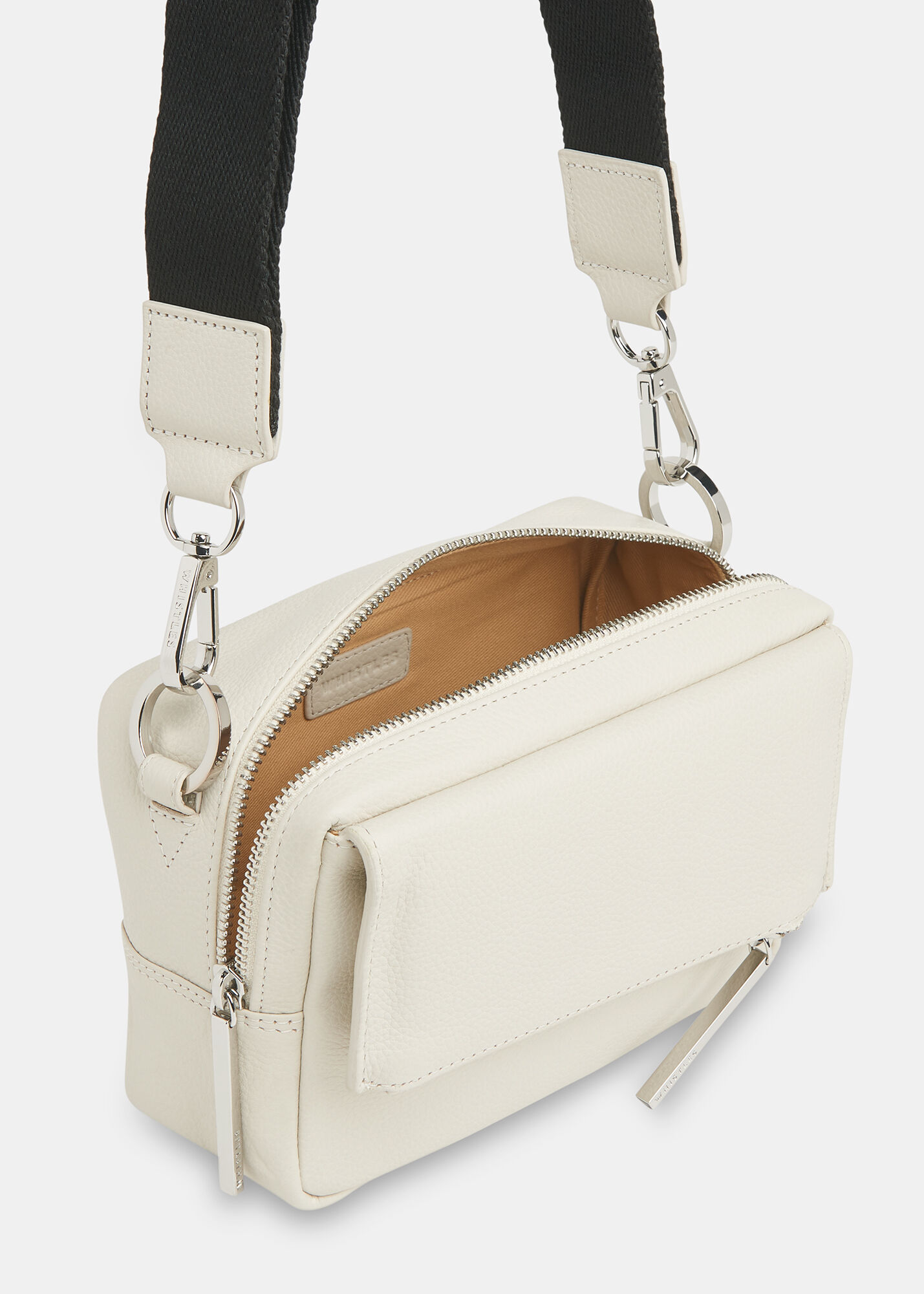 Whistles white clutch bag 2025