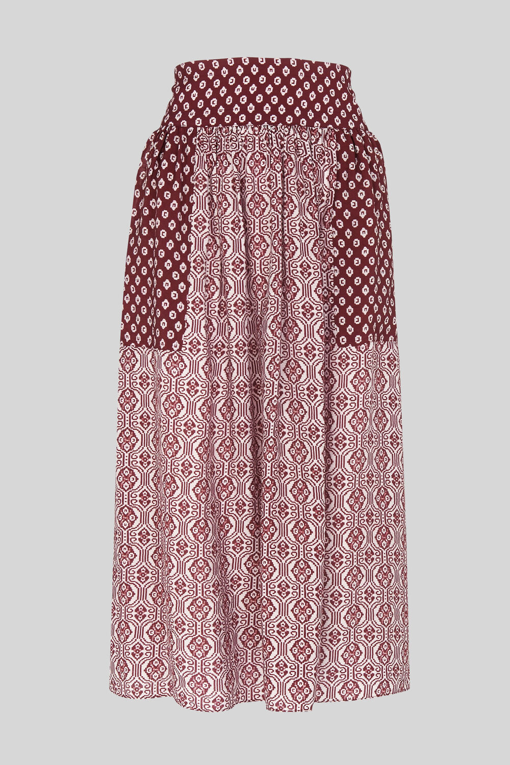 Woodblock Print Skirt Multicolour