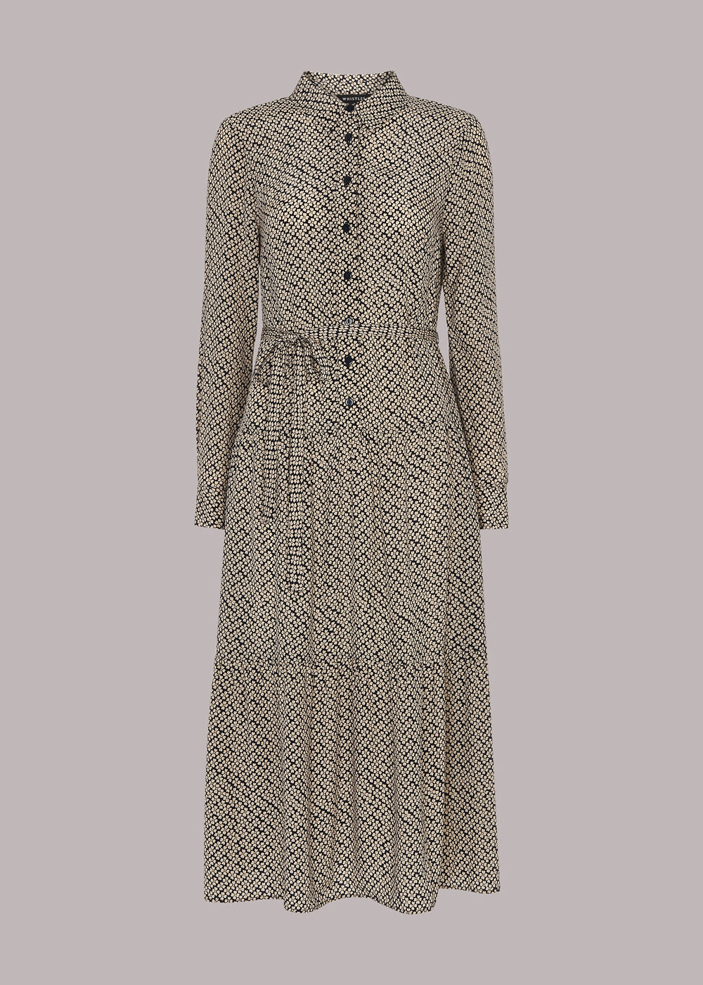 Clover Print Shirt Dress