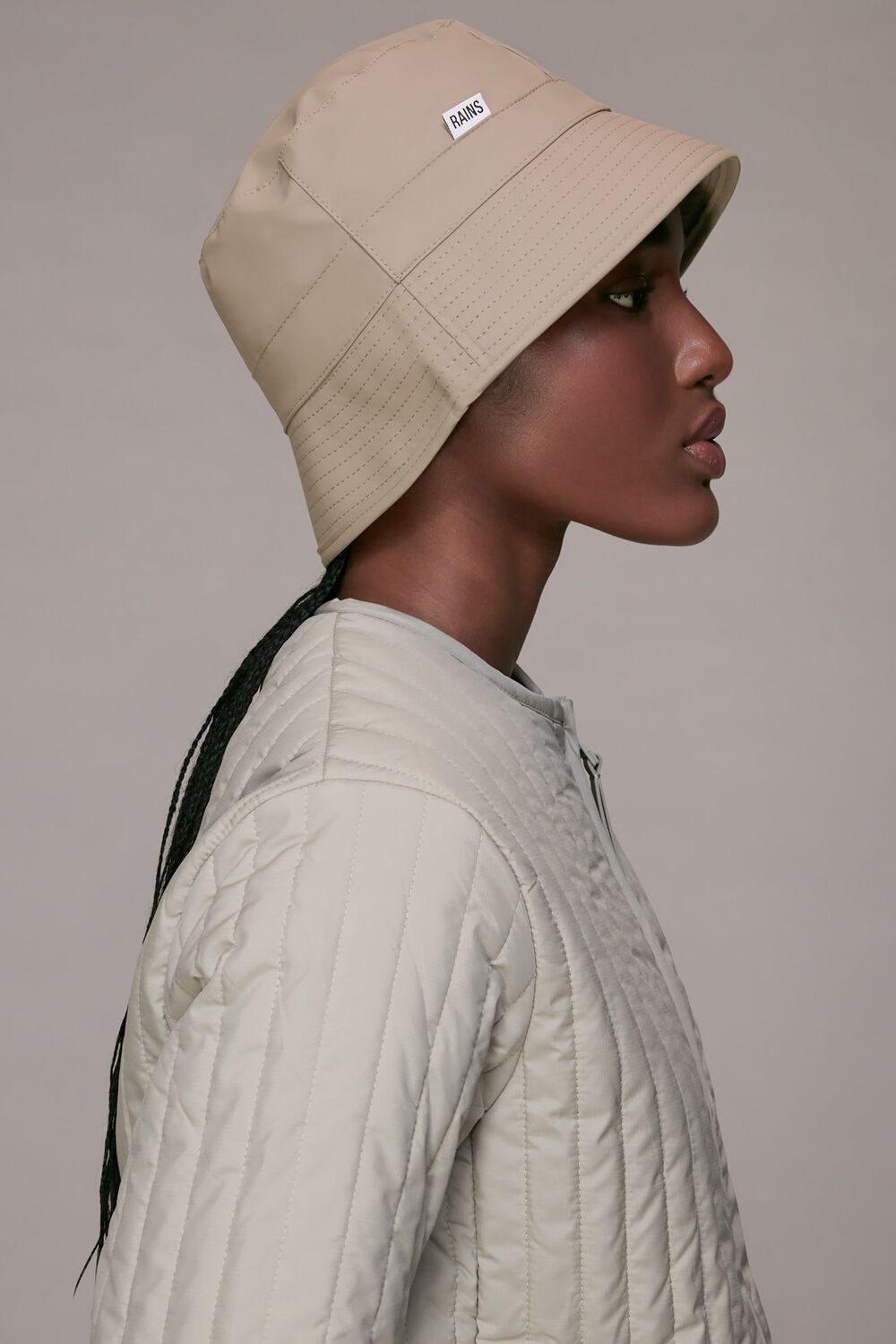 Taupe Rains Bucket Hat
