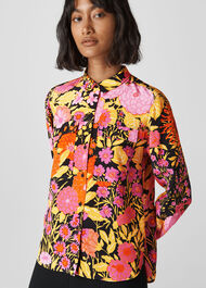 Luella Bloom Silk Shirt Multicolour