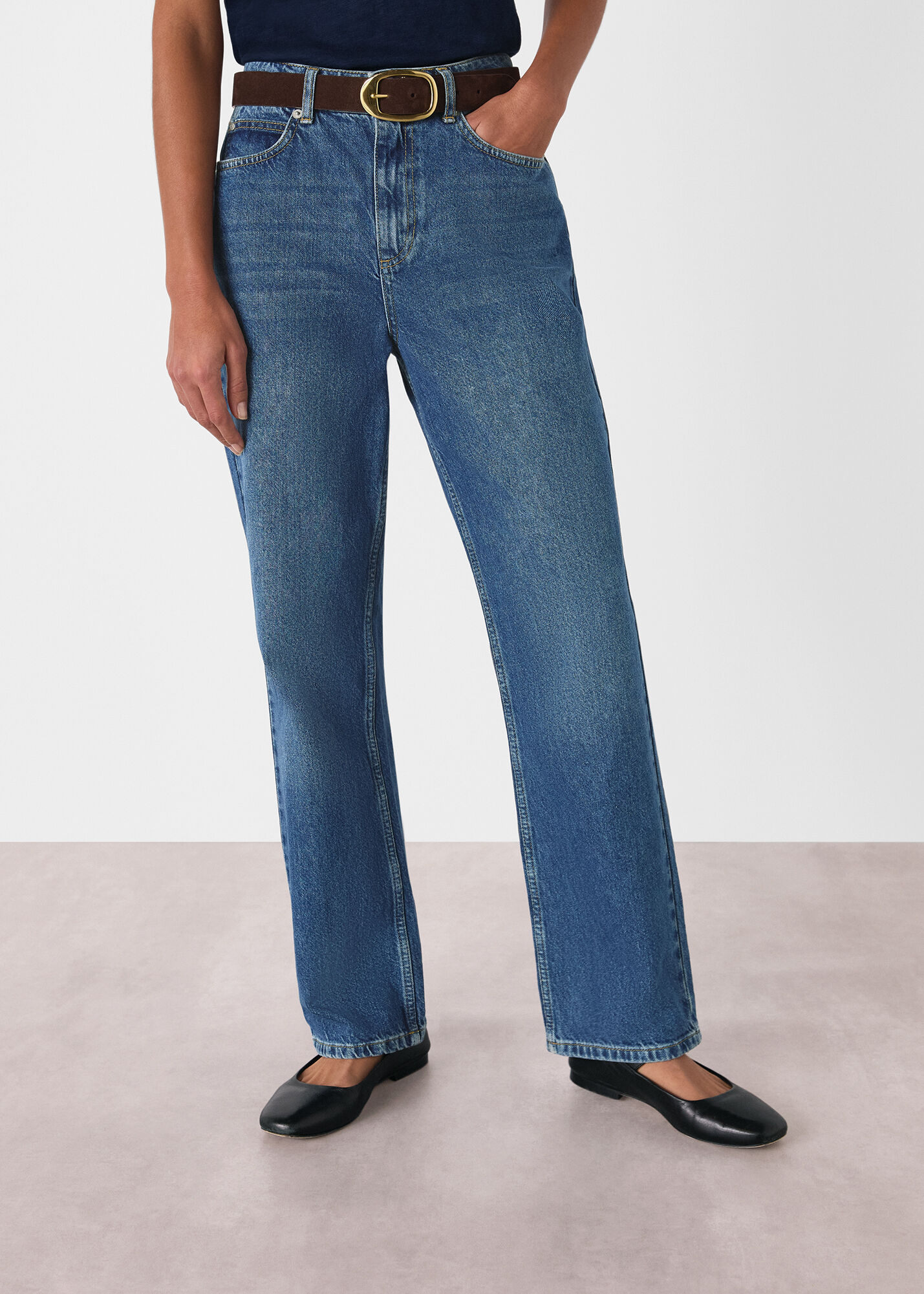 デニム・ジーパン THE COLUMN FULL LENGTH JEANS COLUMN STRAIGHT-LEG JEANS - LIGHT BLUE | COS