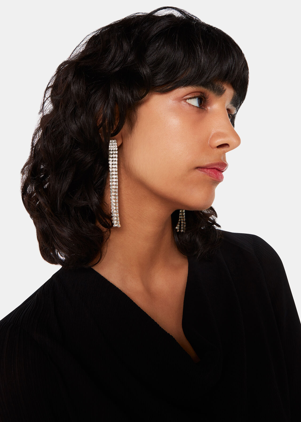 Diamante Drop Earring