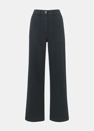 Cotton Wide Leg Trouser