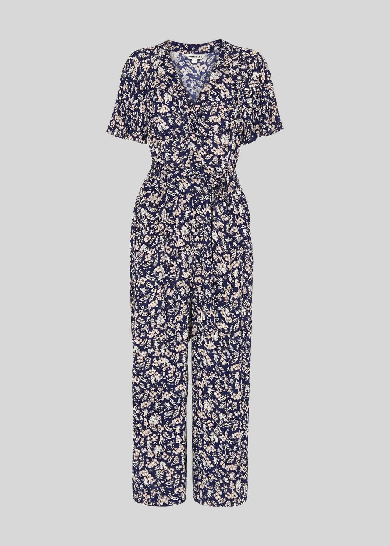 Wheat Floral Jumpsuit