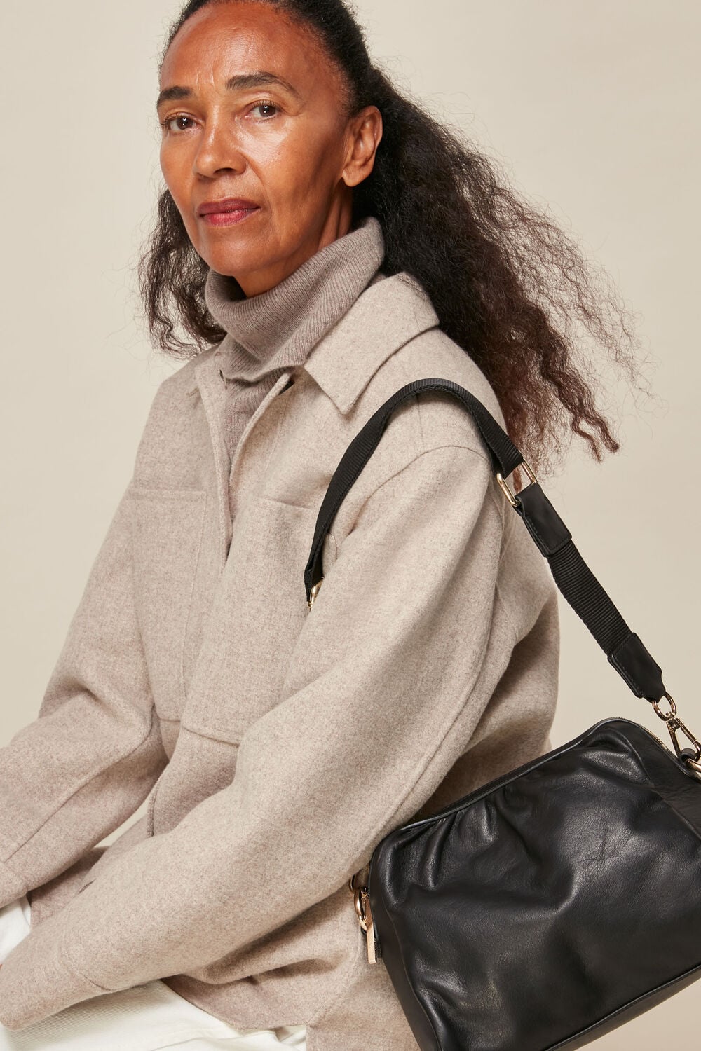 Leonie Gathered Shoulder Bag