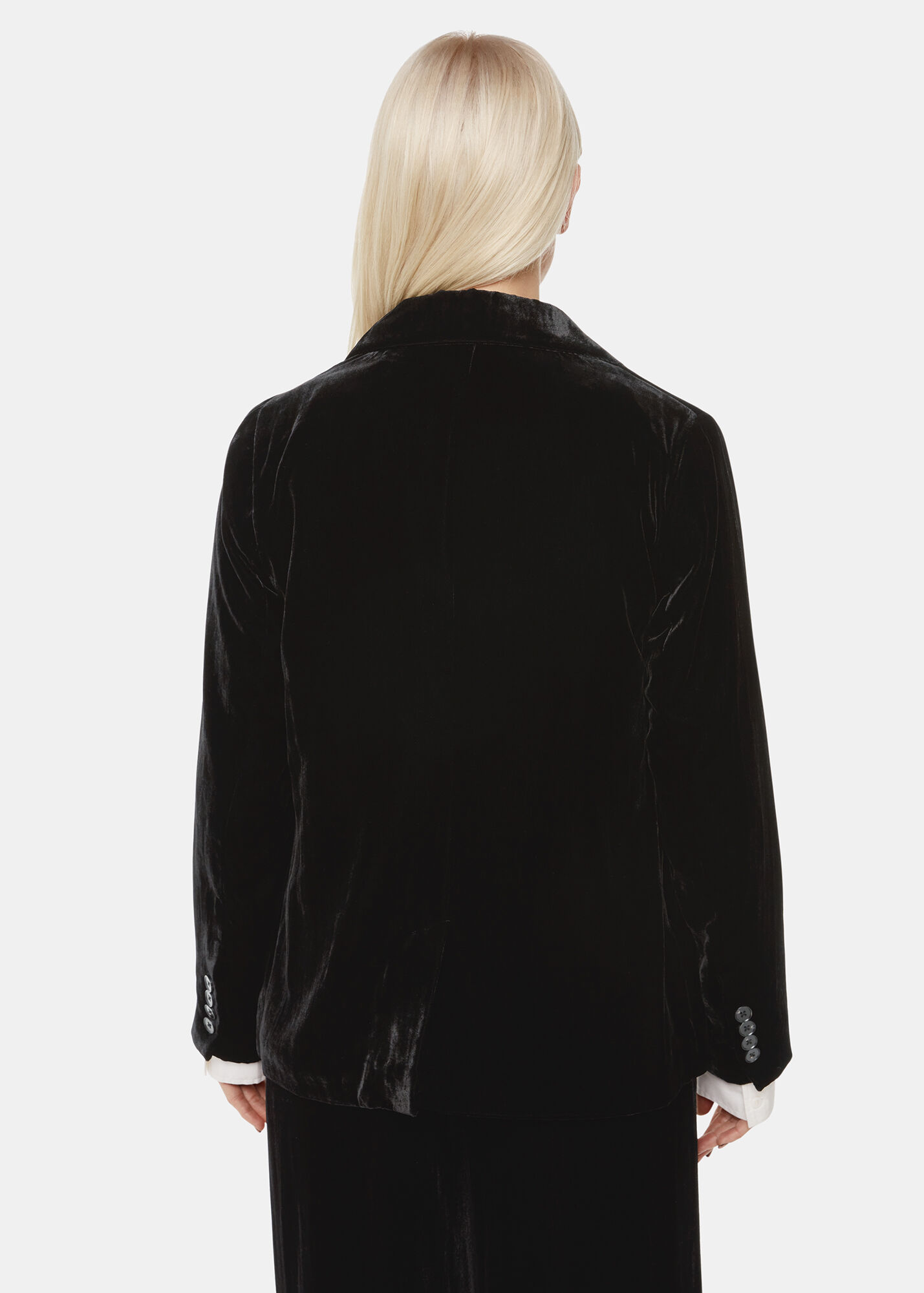 Black Velvet Blazer WHISTLES