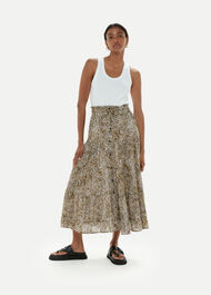 Ink Spot Crinkle Skirt