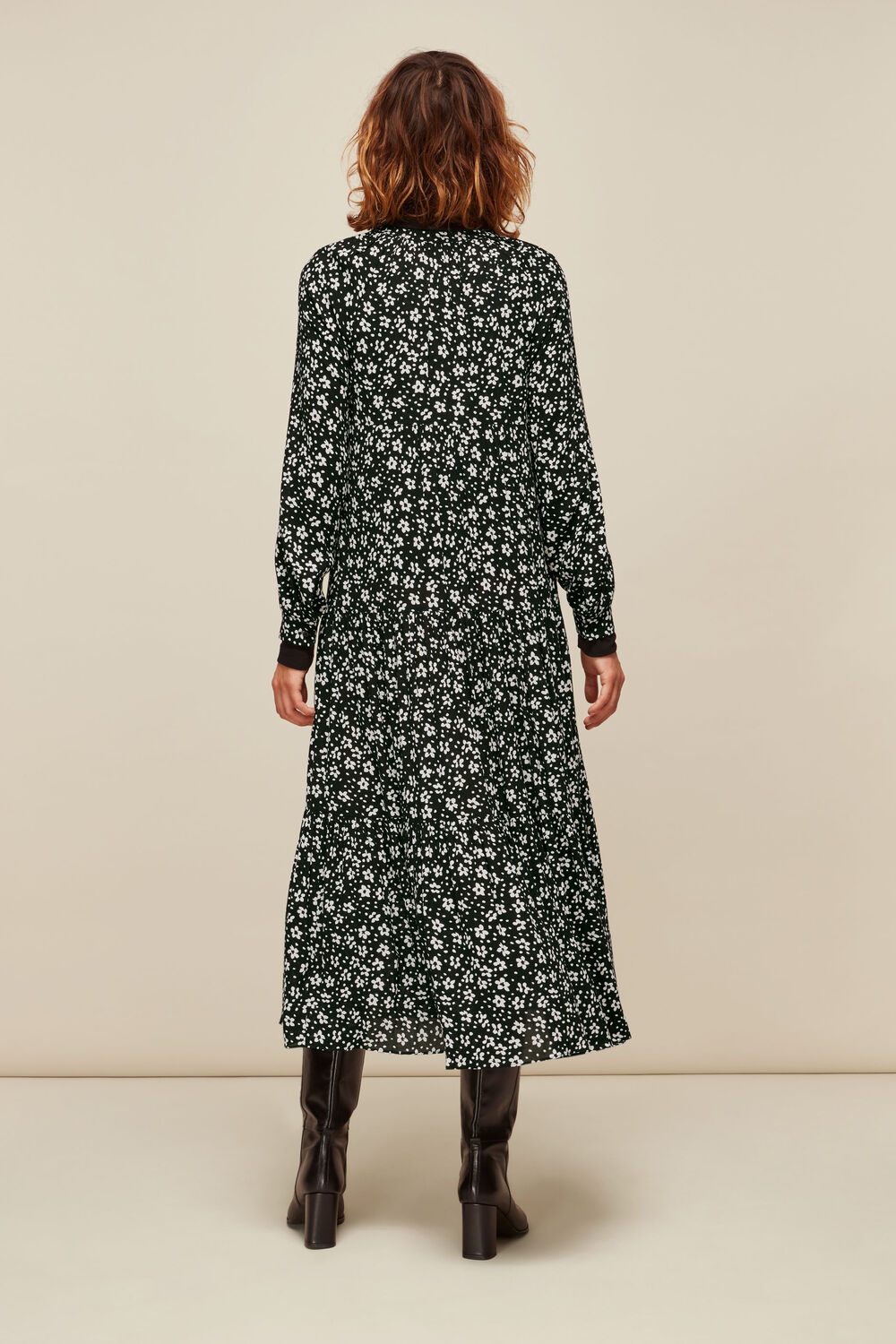 Daisy Spot Trapeze Dress