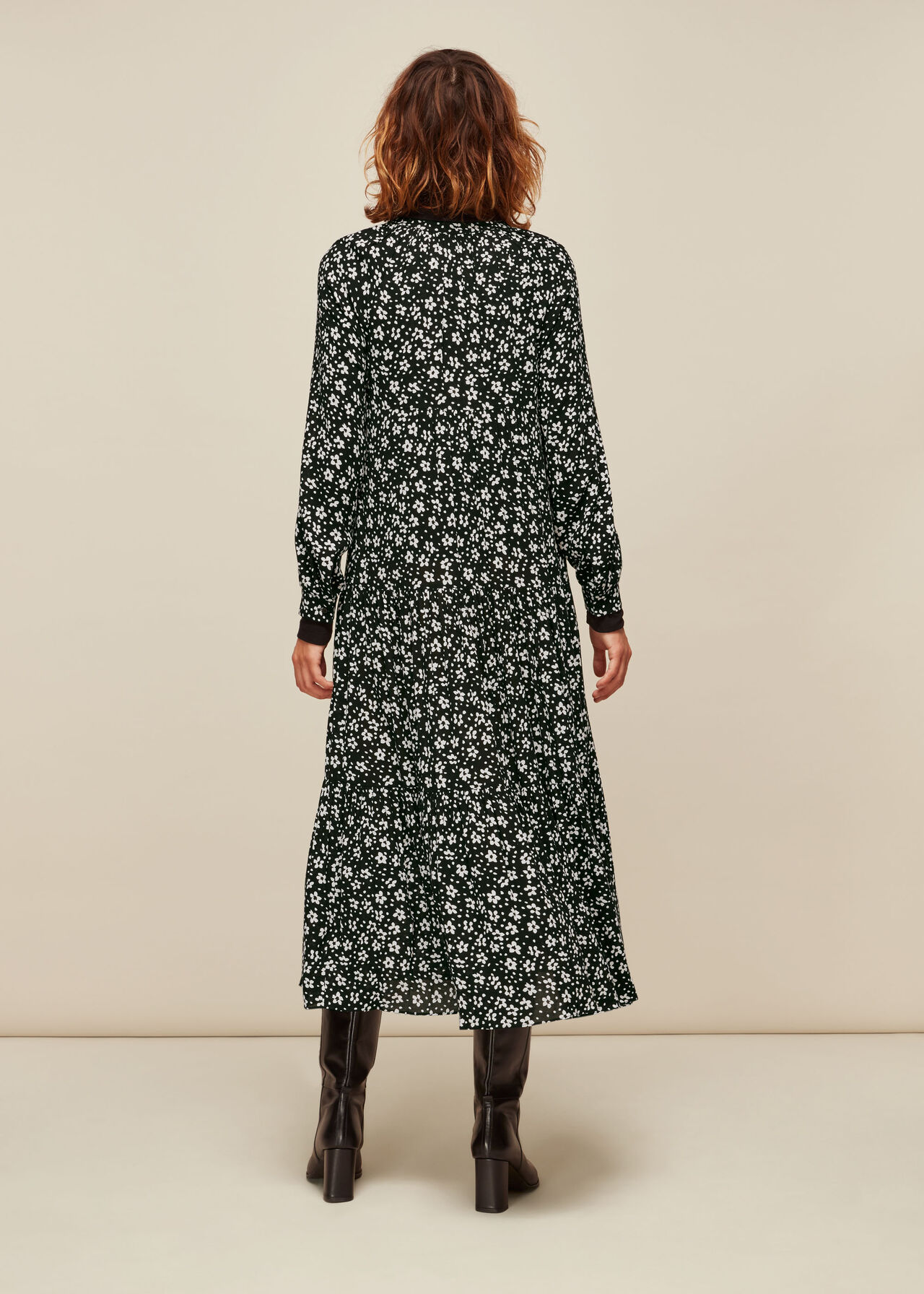 Daisy Spot Trapeze Dress