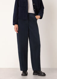 Barrel Leg Cotton Cord Trouser