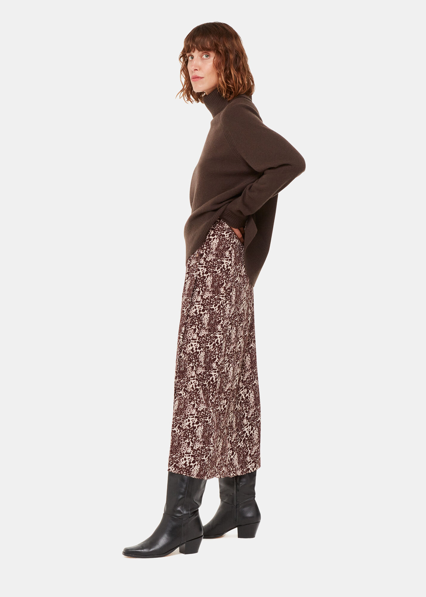 Leopard print wrap skirt online