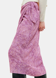 Diagonal Snake Tie Side Skirt