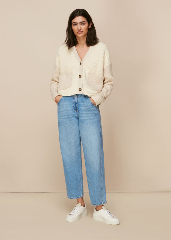 Light Wash Authentic Seam Detail Jean