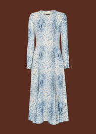Brushed Animal Zip Front Dress
