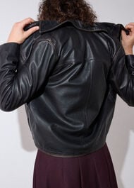 Kate Burnished Leather Jacket