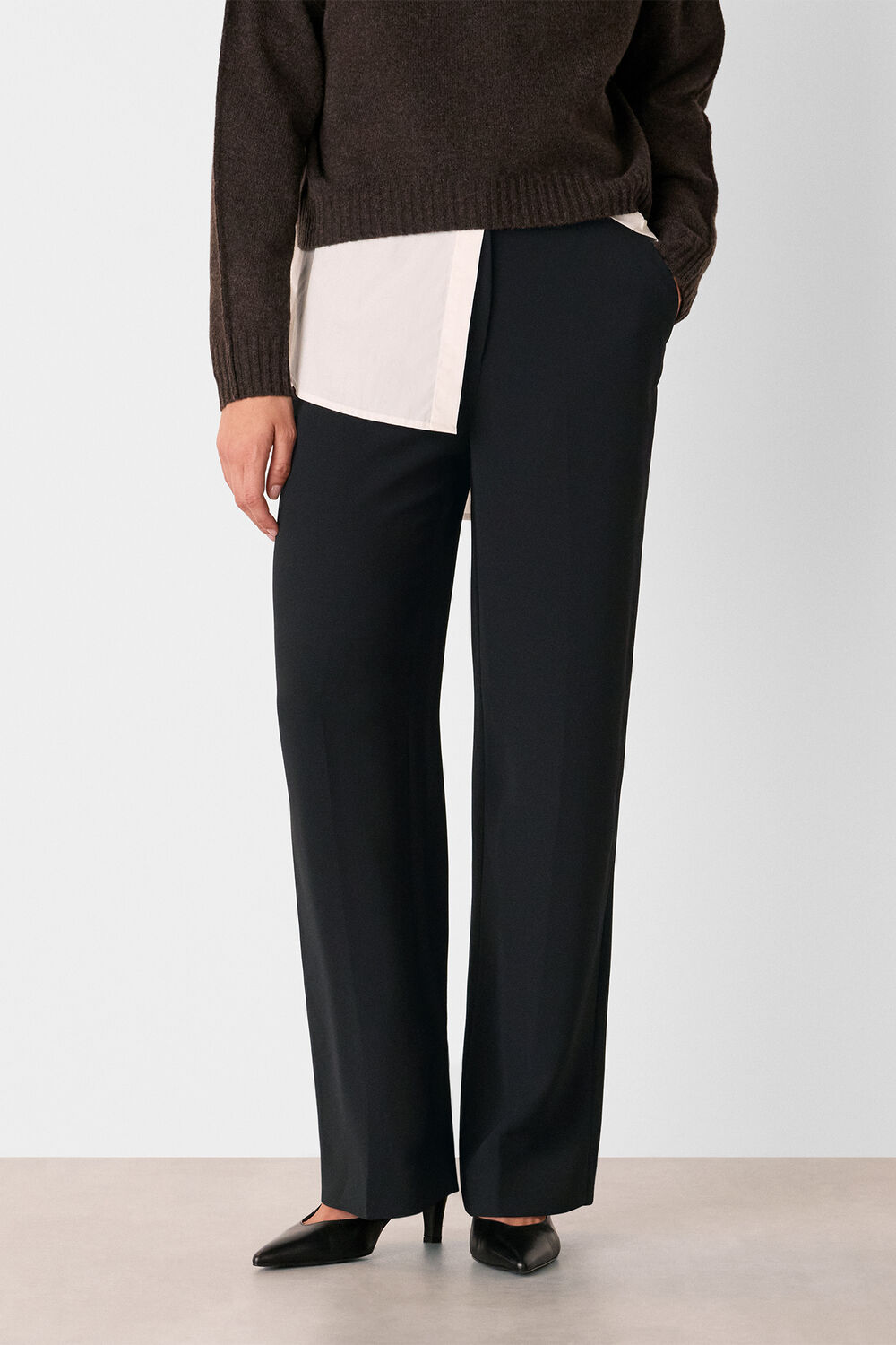 Black Ultimate Crepe Trouser