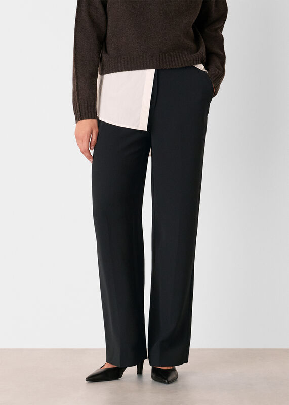 Black Ultimate Crepe Trouser