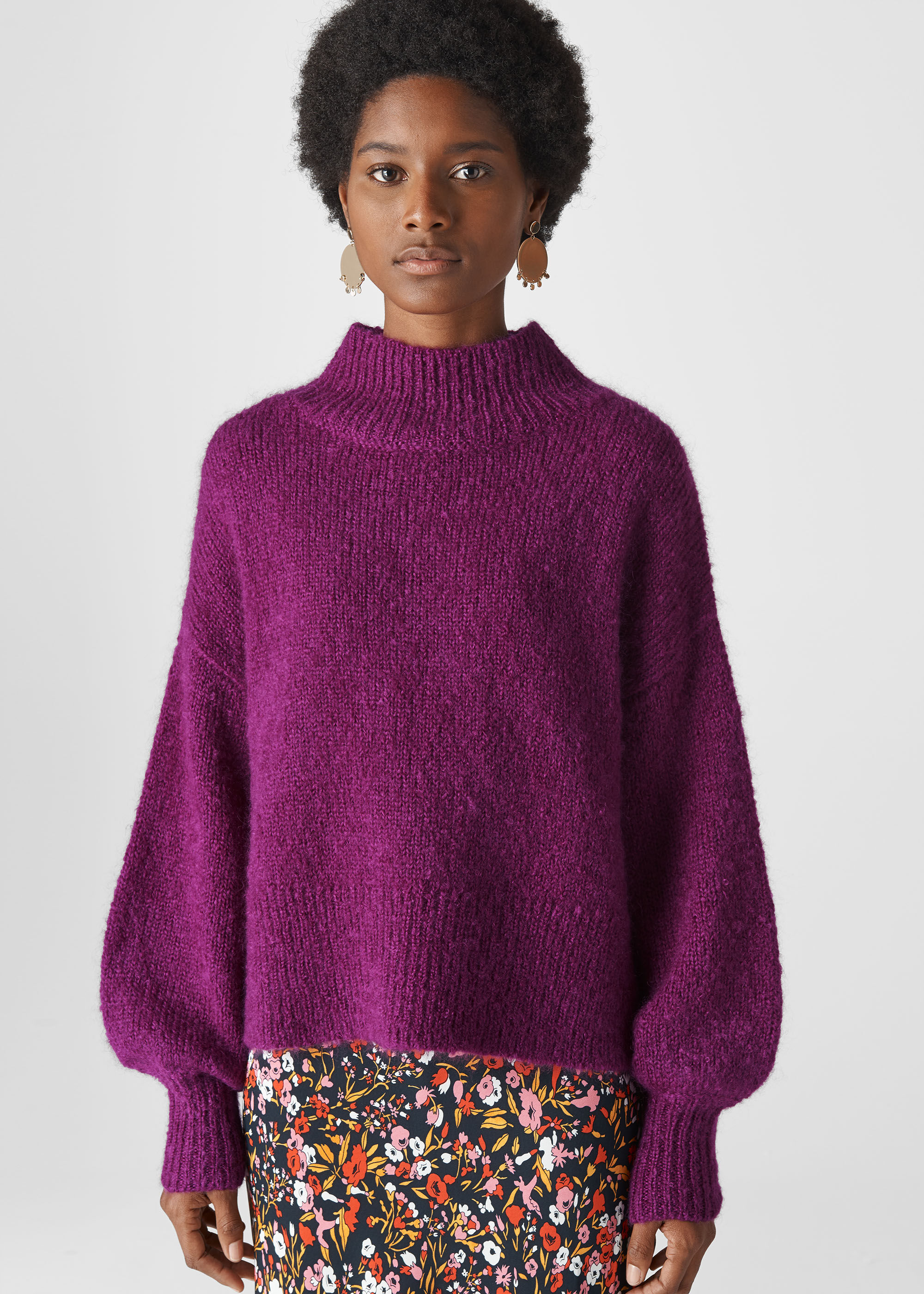 Blouson Sleeve Sweater