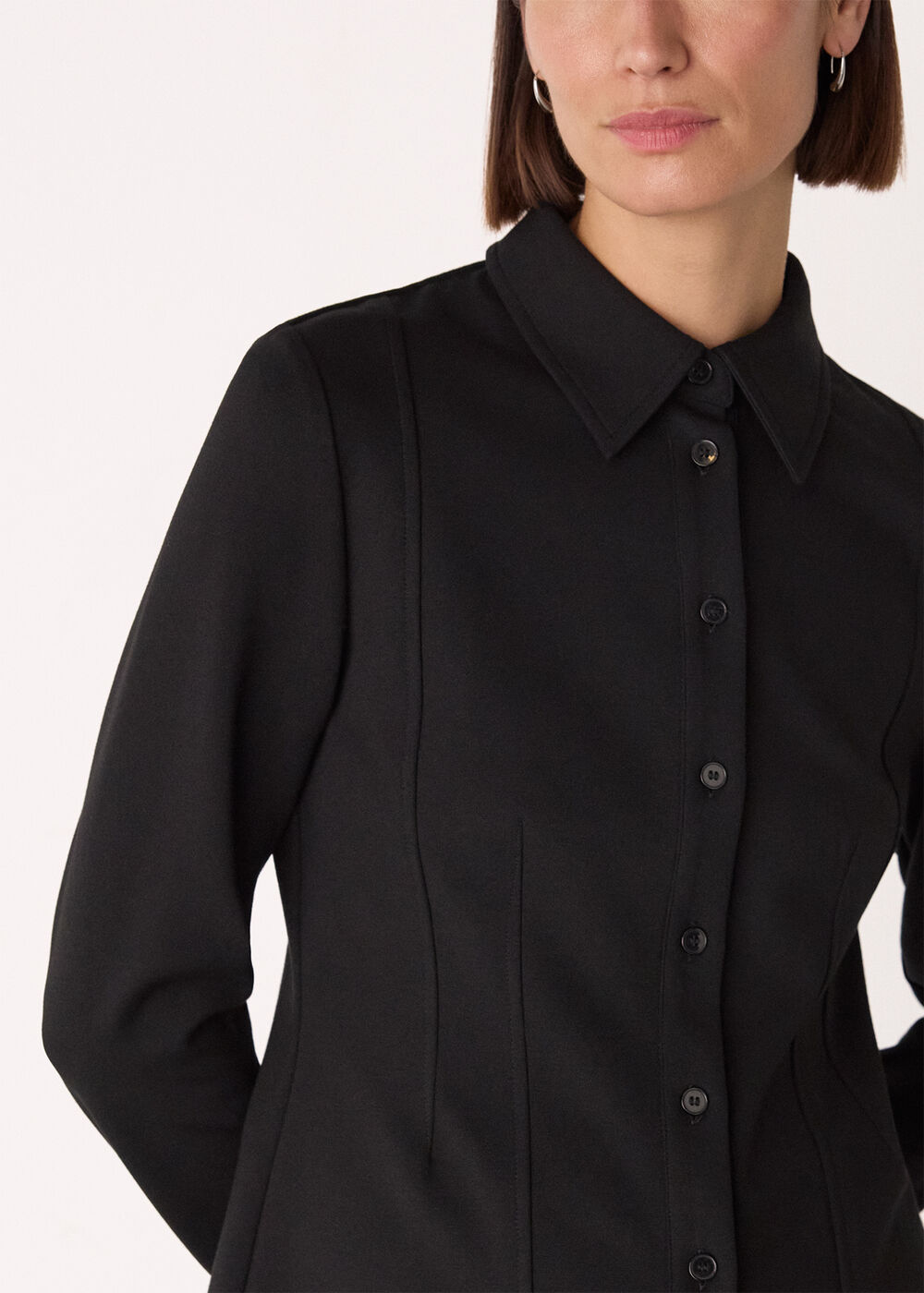 Seam Detail Ponte Shirt