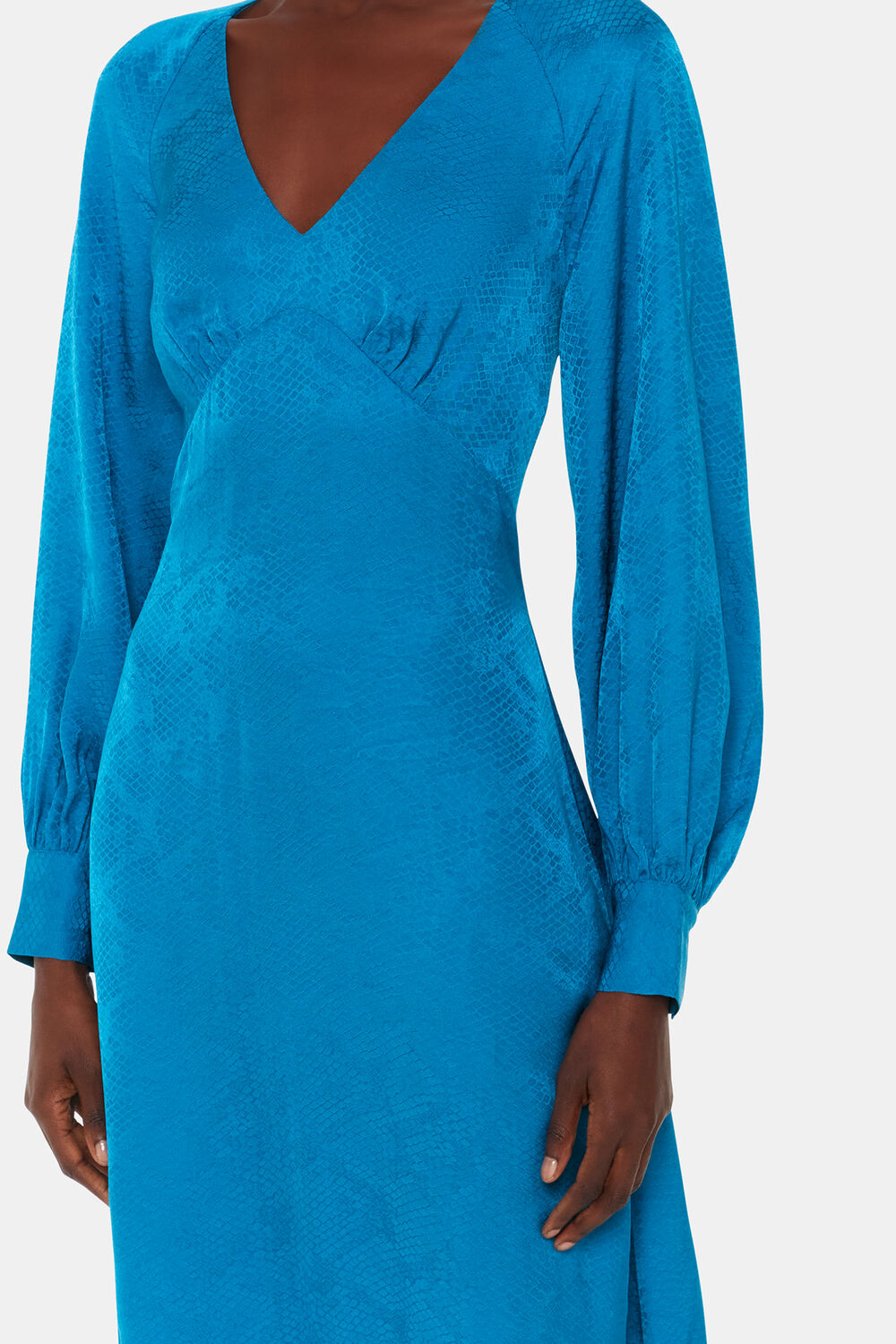 Serpent Jacquard Midi Dress