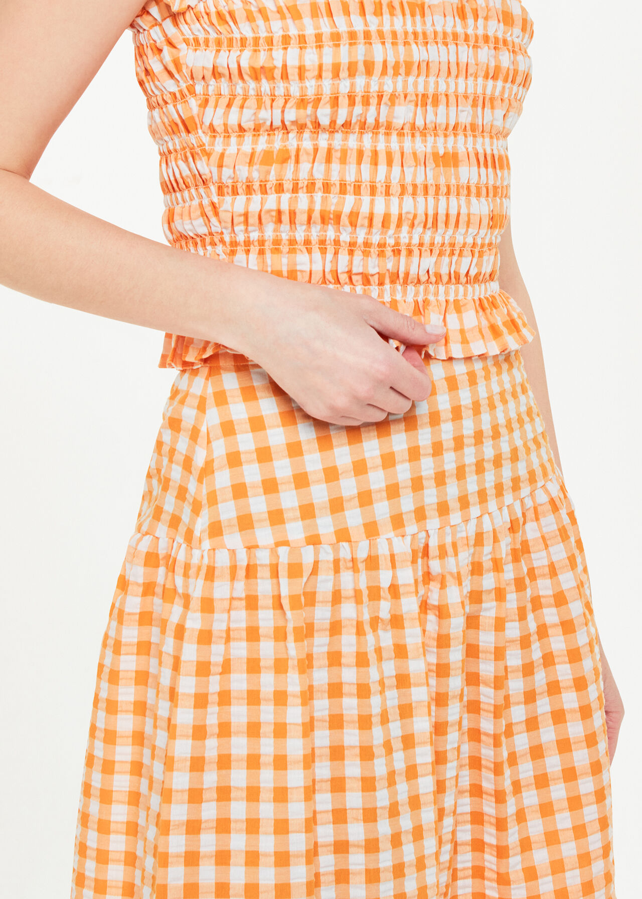 Lilly Tiered Gingham Skirt