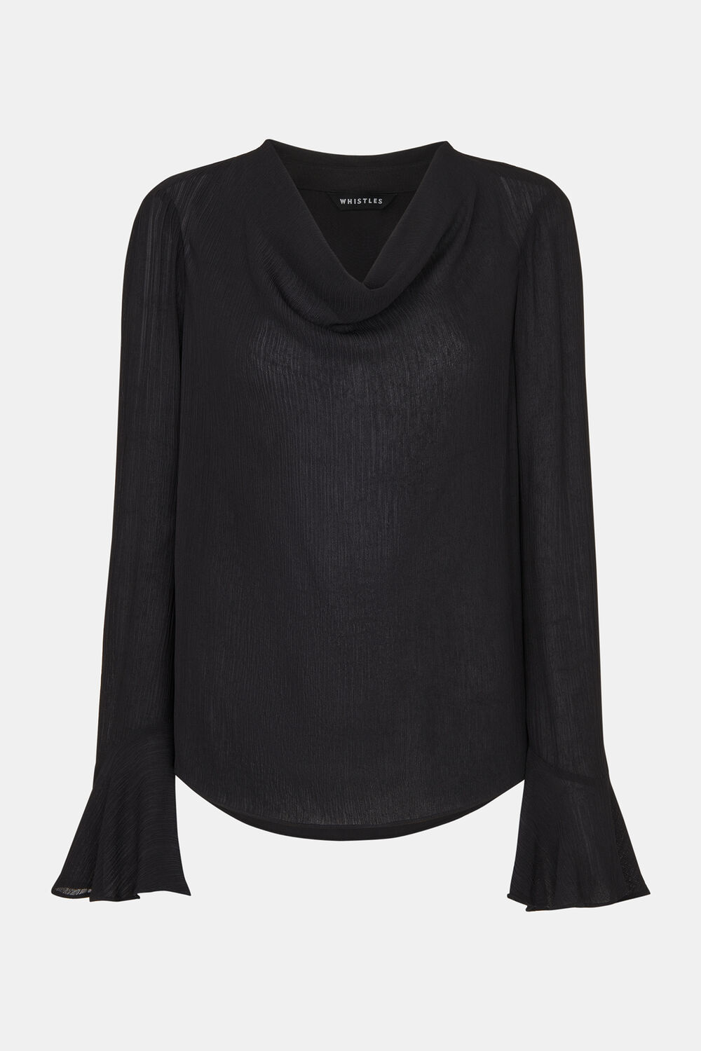 Pia Plisse Cowl Neck Top