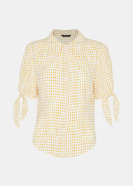 Oval Spot Tie Sleeve Shirt