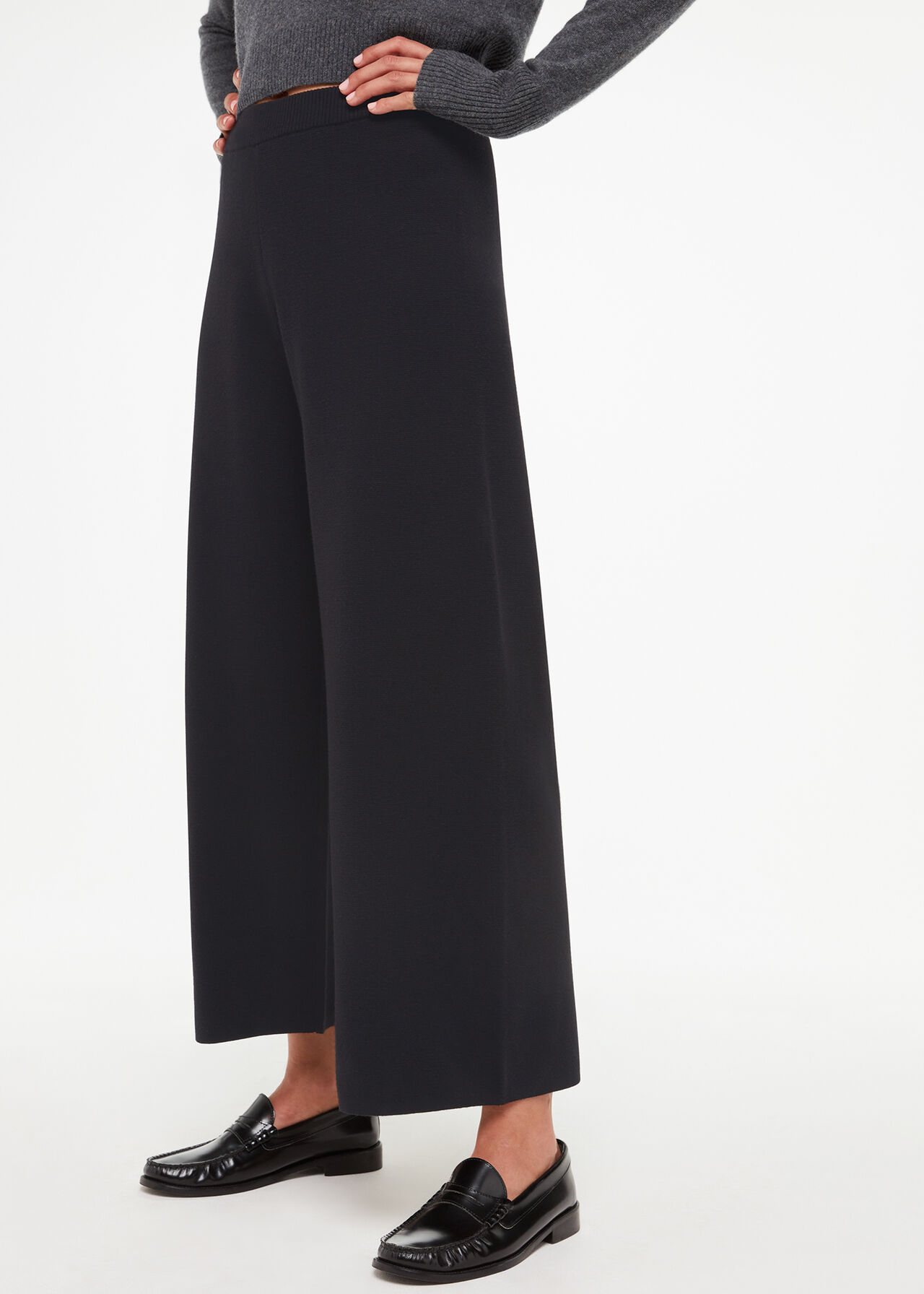 Knitted Wide Leg Trouser