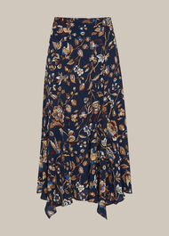Prairie Blossom Print Skirt Blue/Multi