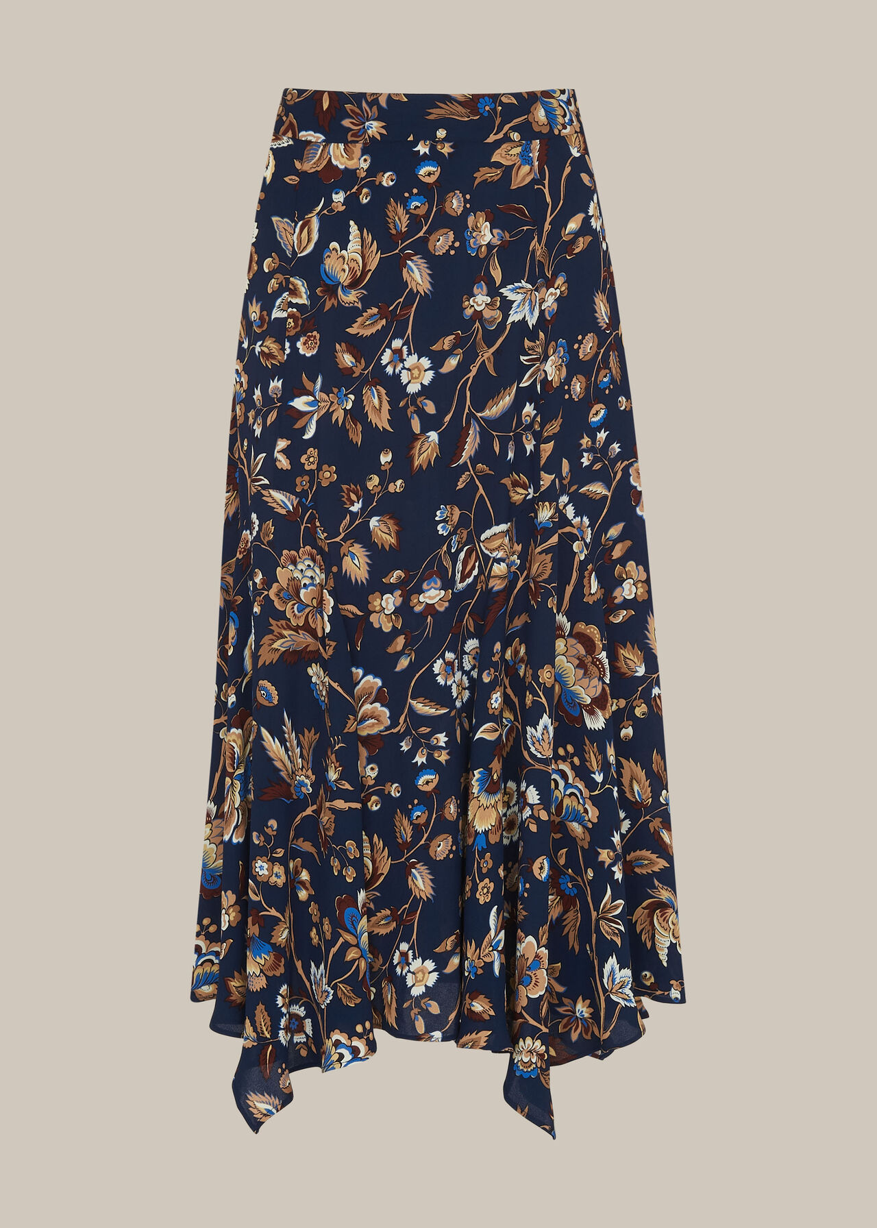 Prairie Blossom Print Skirt Blue/Multi