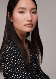 Ellie Spot Print Midi Dress