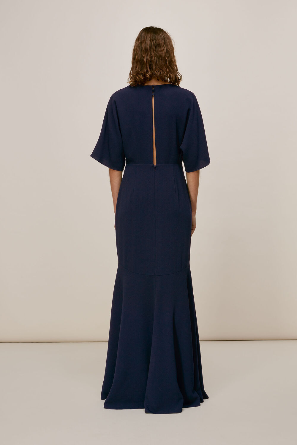 Jess V Neck Maxi Dress Navy