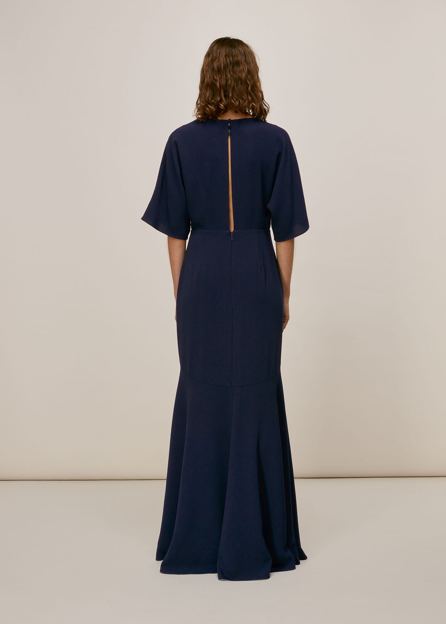Navy Jess V Neck Maxi Dress WHISTLES Whistles US