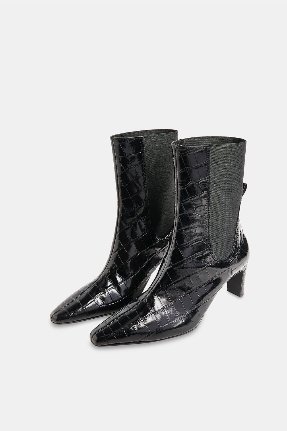 Darla Croc Heeled Boot