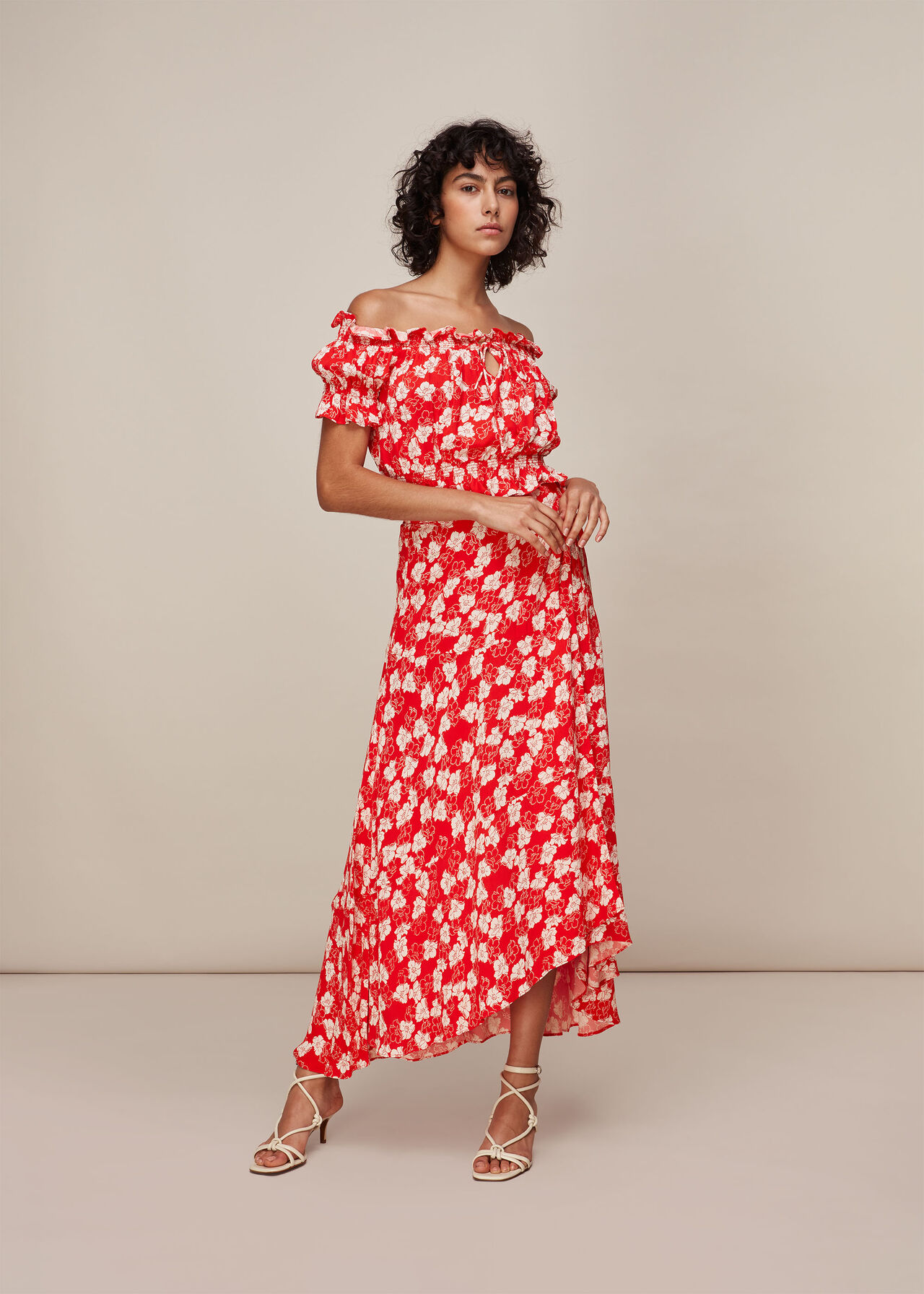 Floral Garland Wrap Skirt