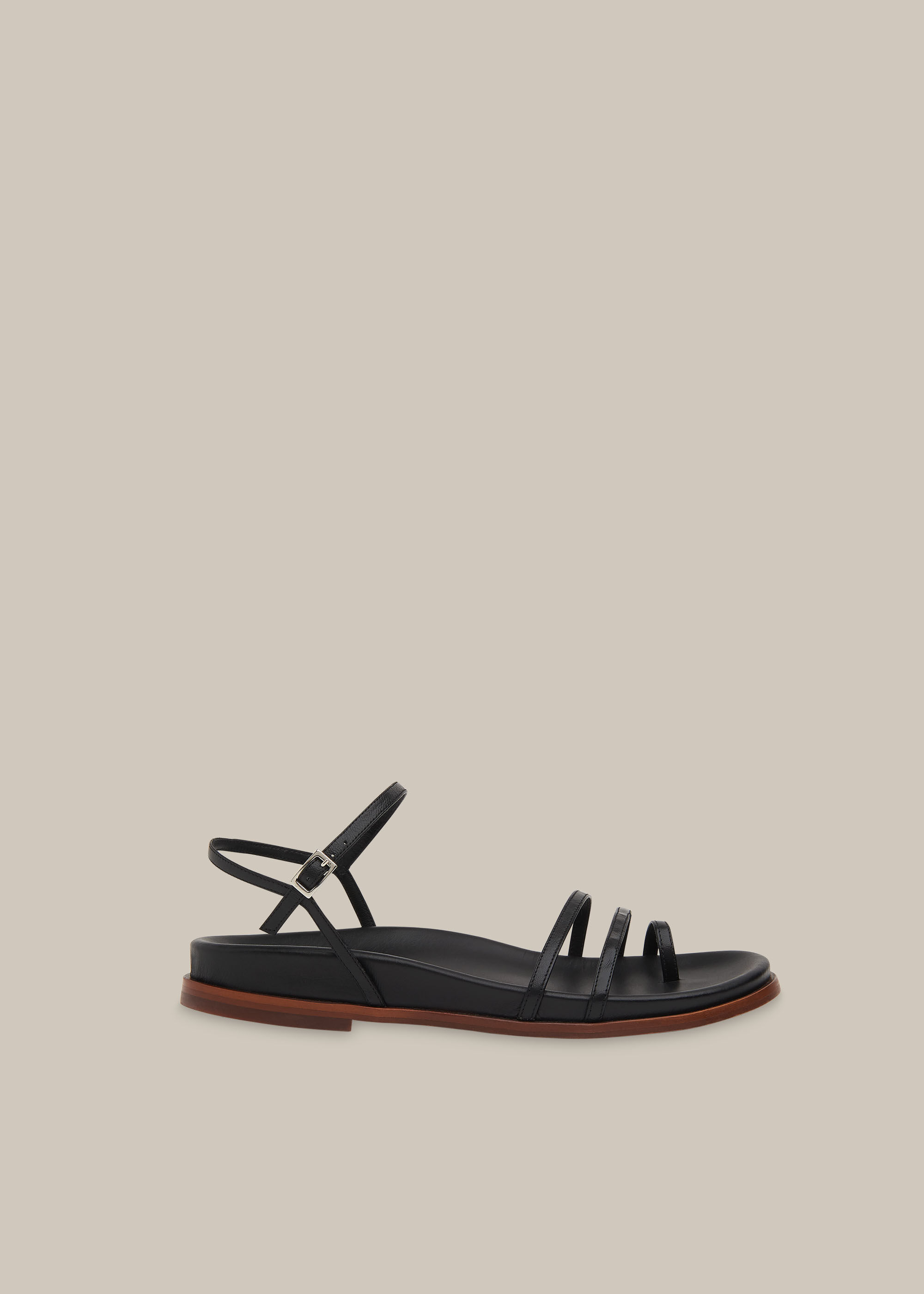 whistles black sandals