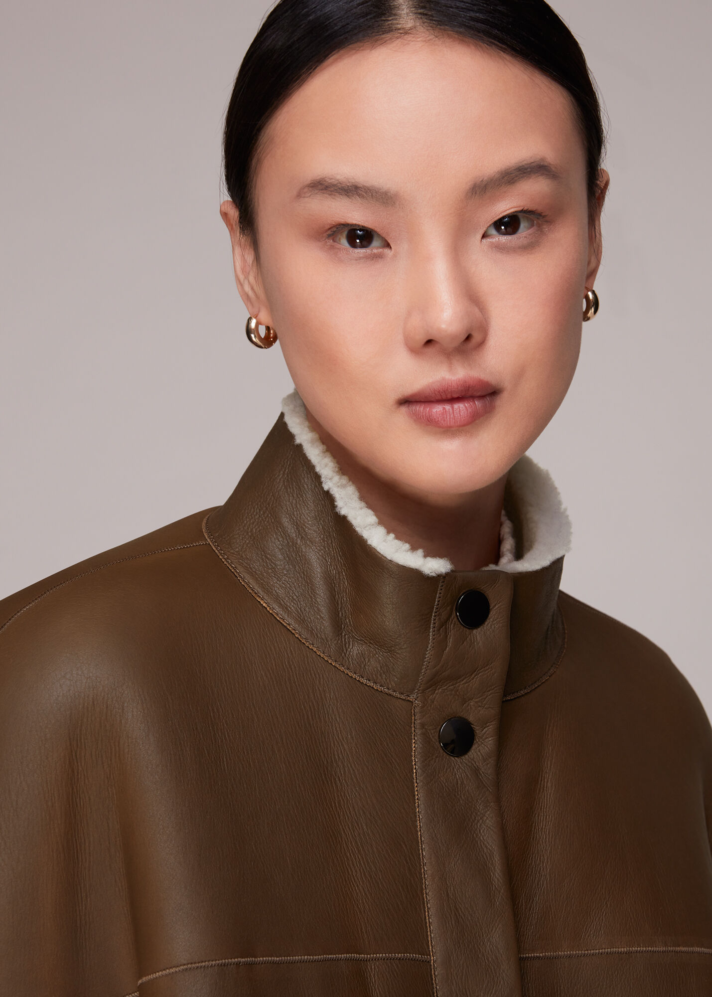 Brown/Multi Zoe Reversible Coat WHISTLES