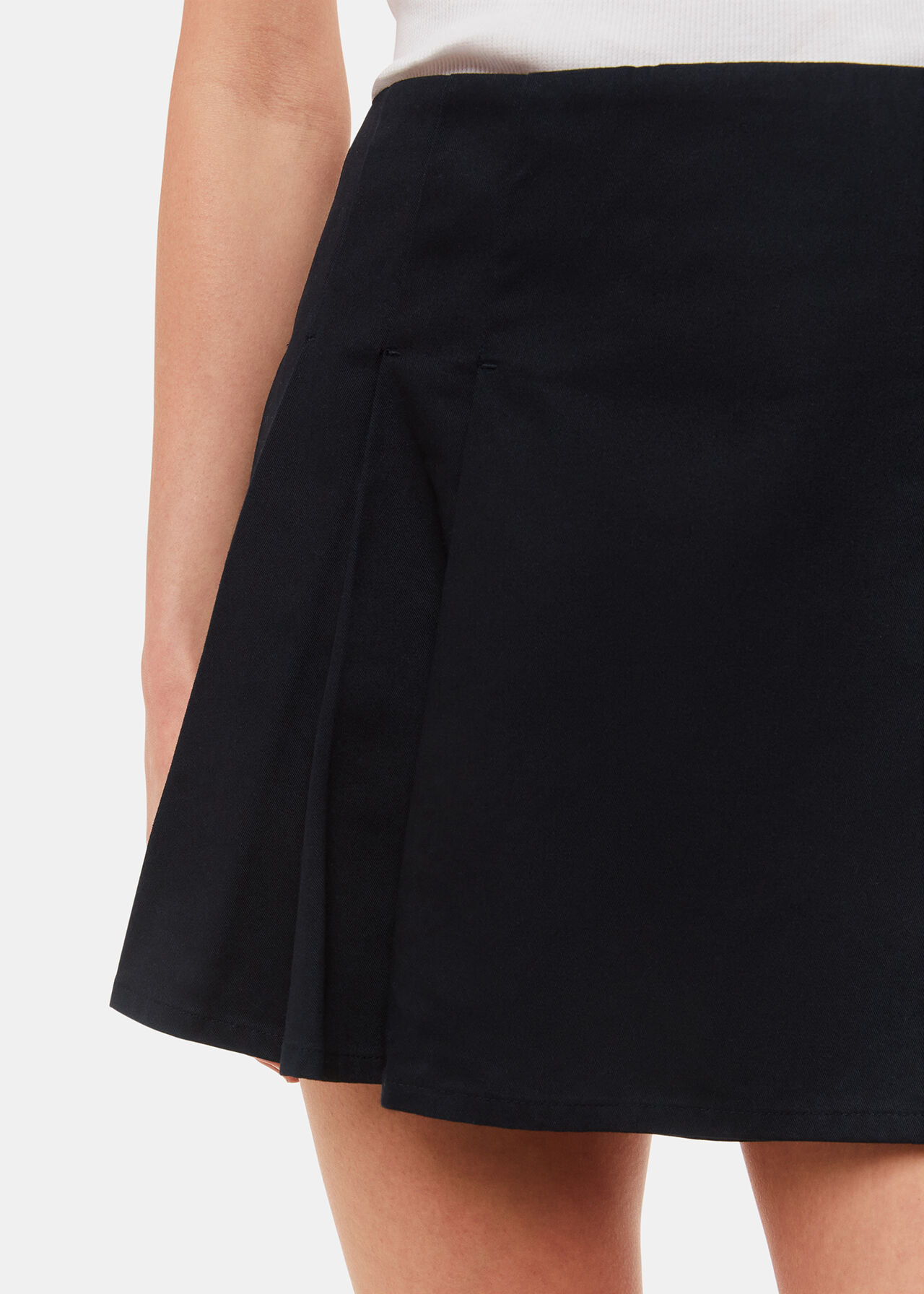 Pleated Mini Skirt