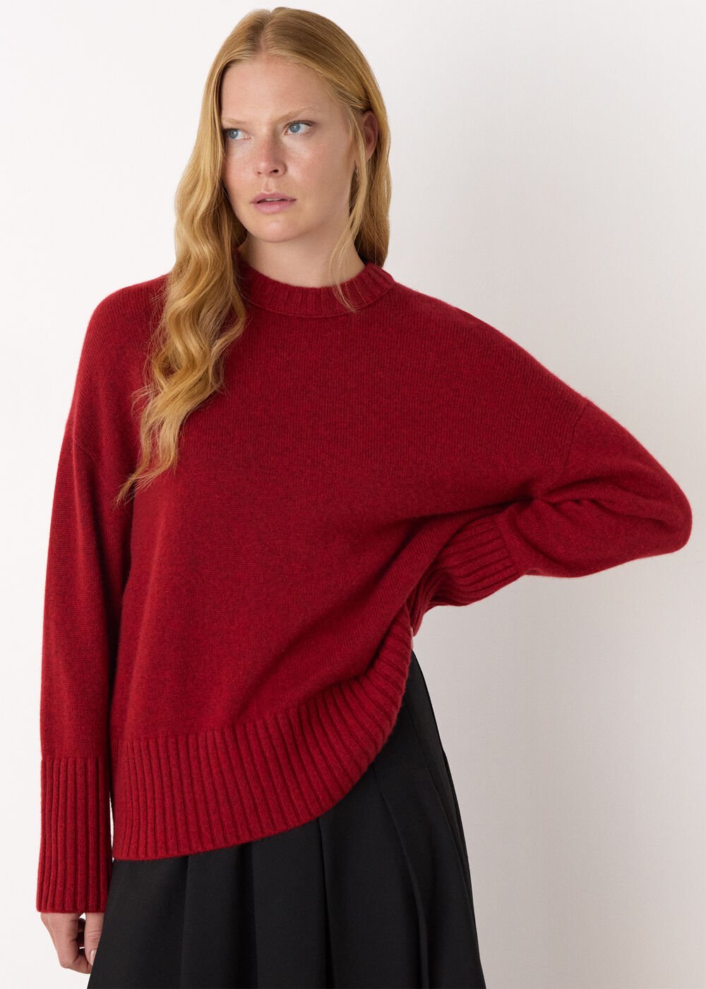 Heavy Cashmere Crew Neck Knit