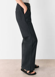 Cotton Wide Leg Trouser