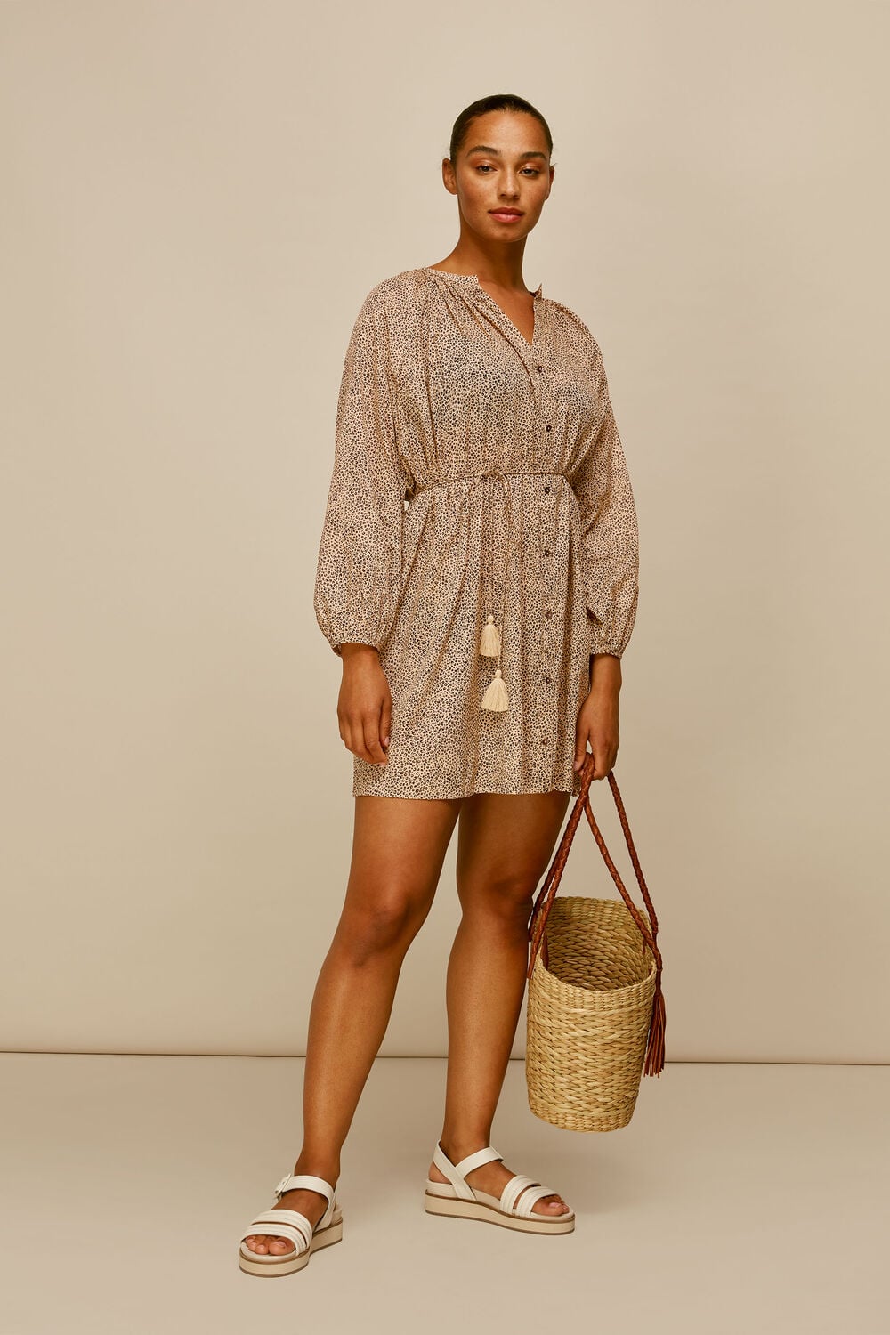 Mini Leopard Beach Dress Leopard Print