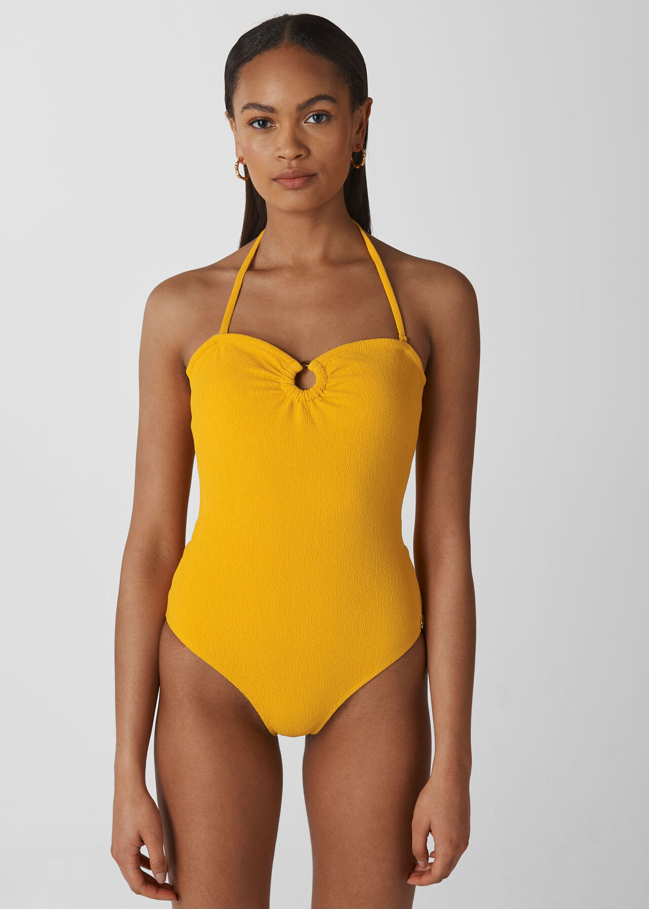 Tort Ring Square Swimsuit Yellow