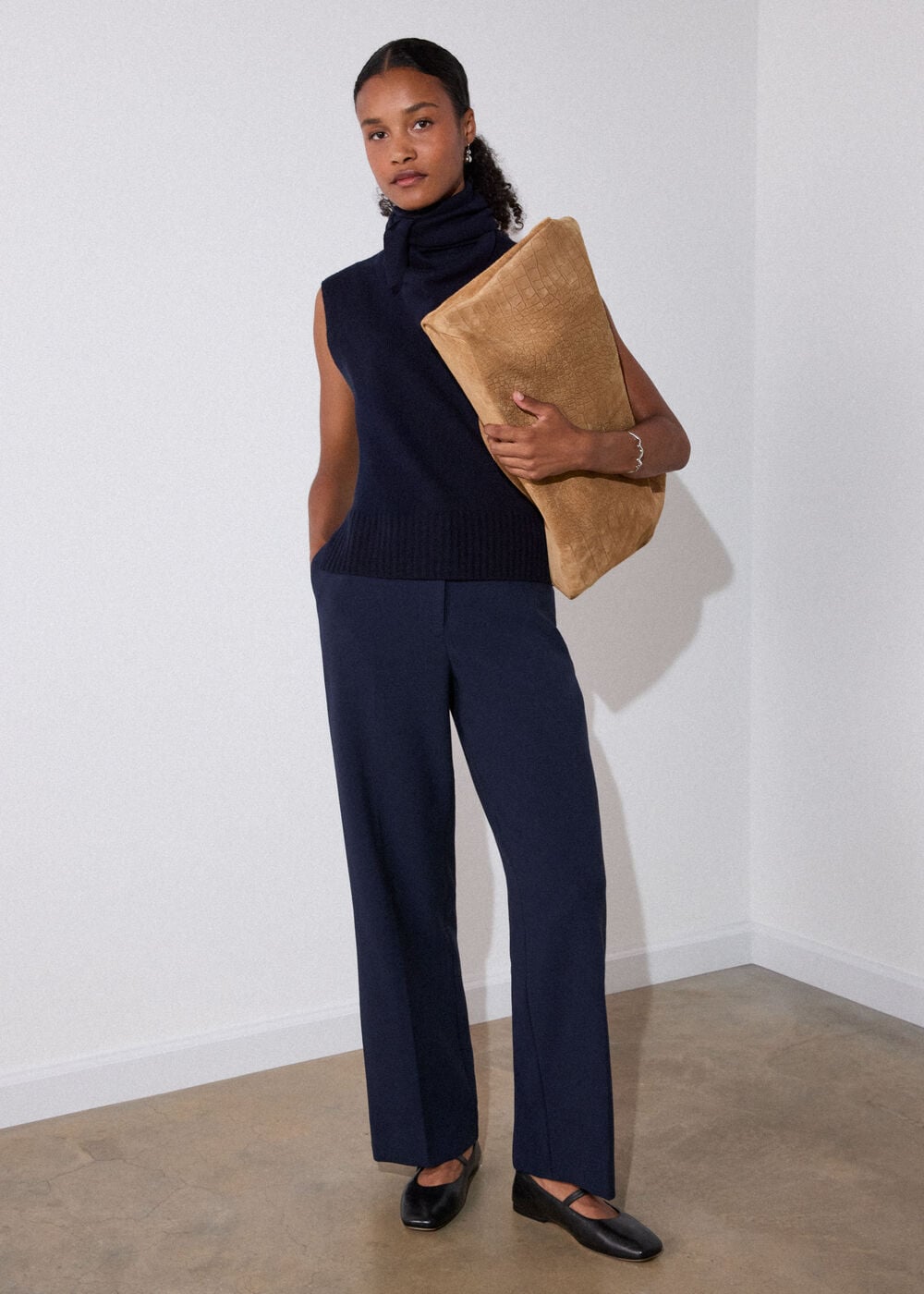 High Rise Straight Trouser