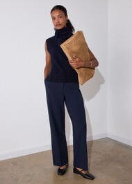 High Rise Straight Trouser