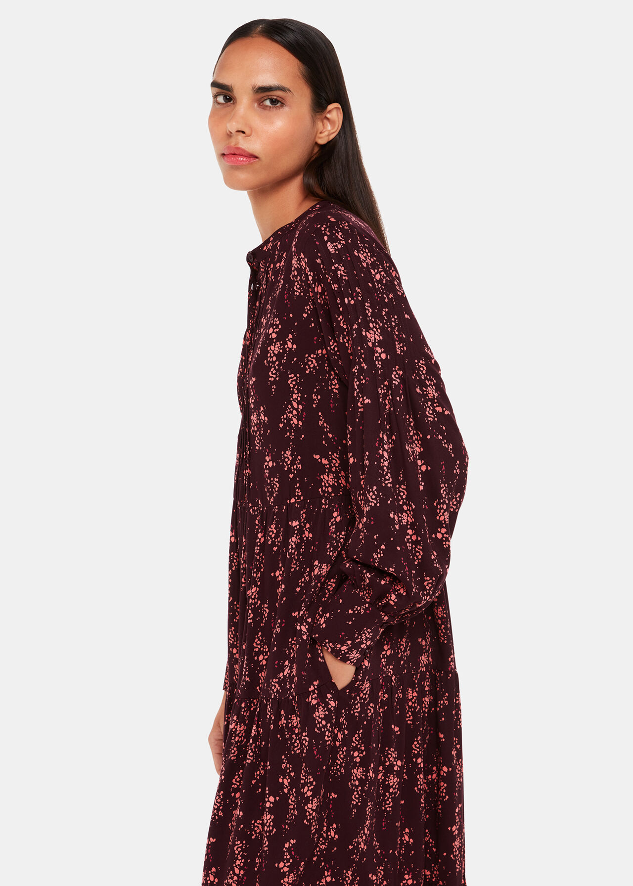 Wisteria Dot Trapeze Dress