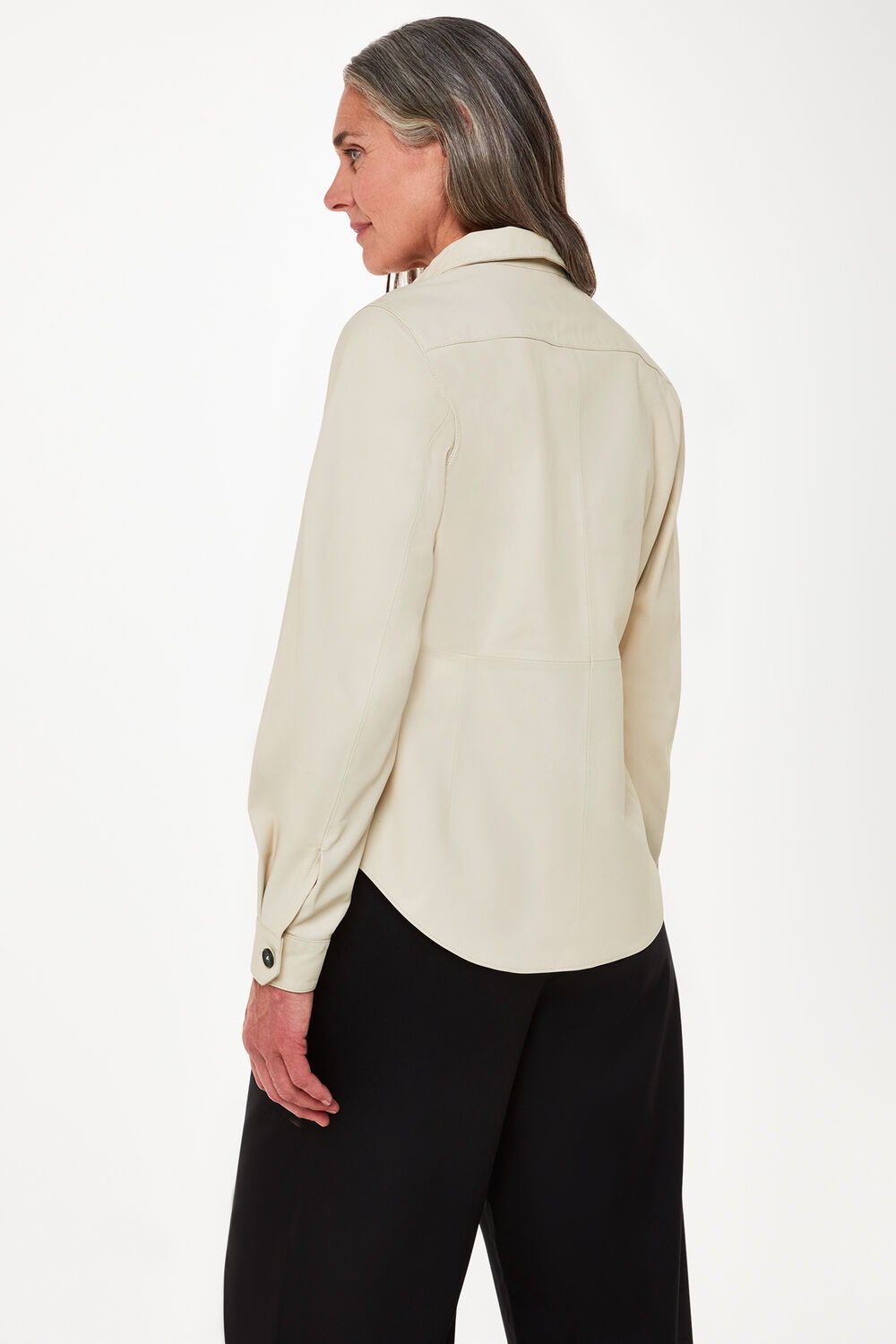Kelly Slim Leather Shirt